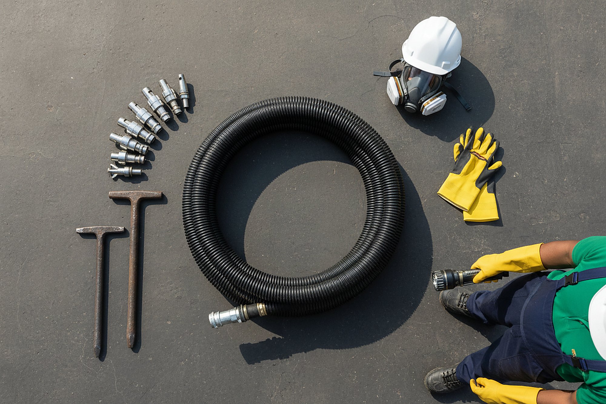 Emergency septic crew equipment