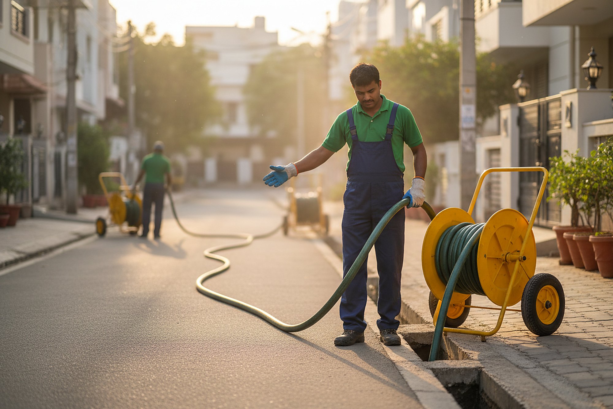 Sewage Line Services being carried out in Hyderabad