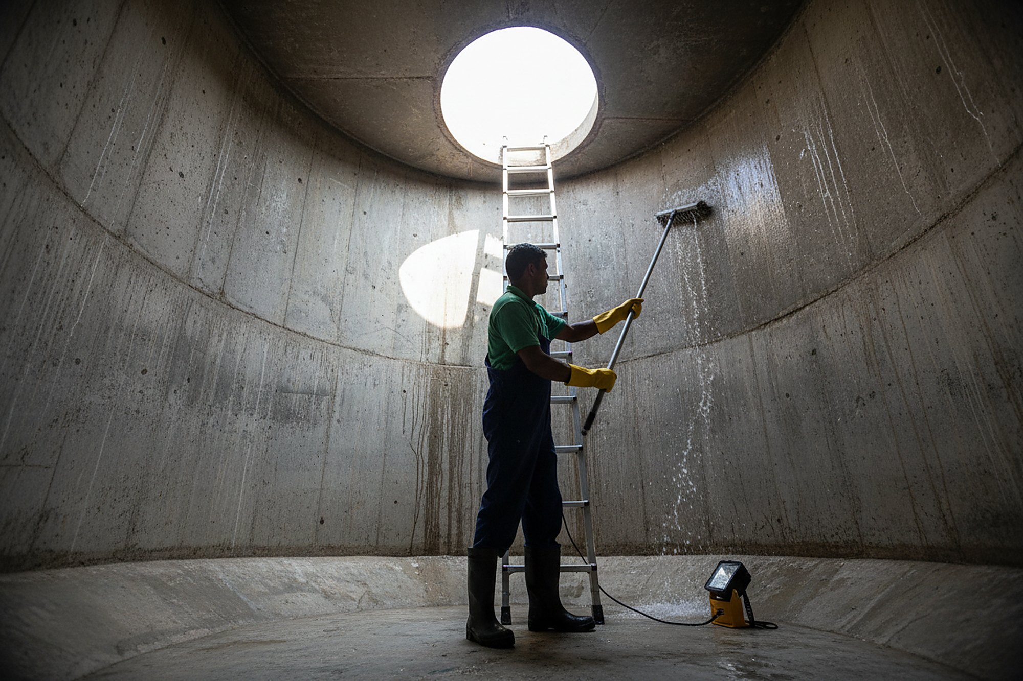 Sump Tank Cleaning being carried out in Hyderabad