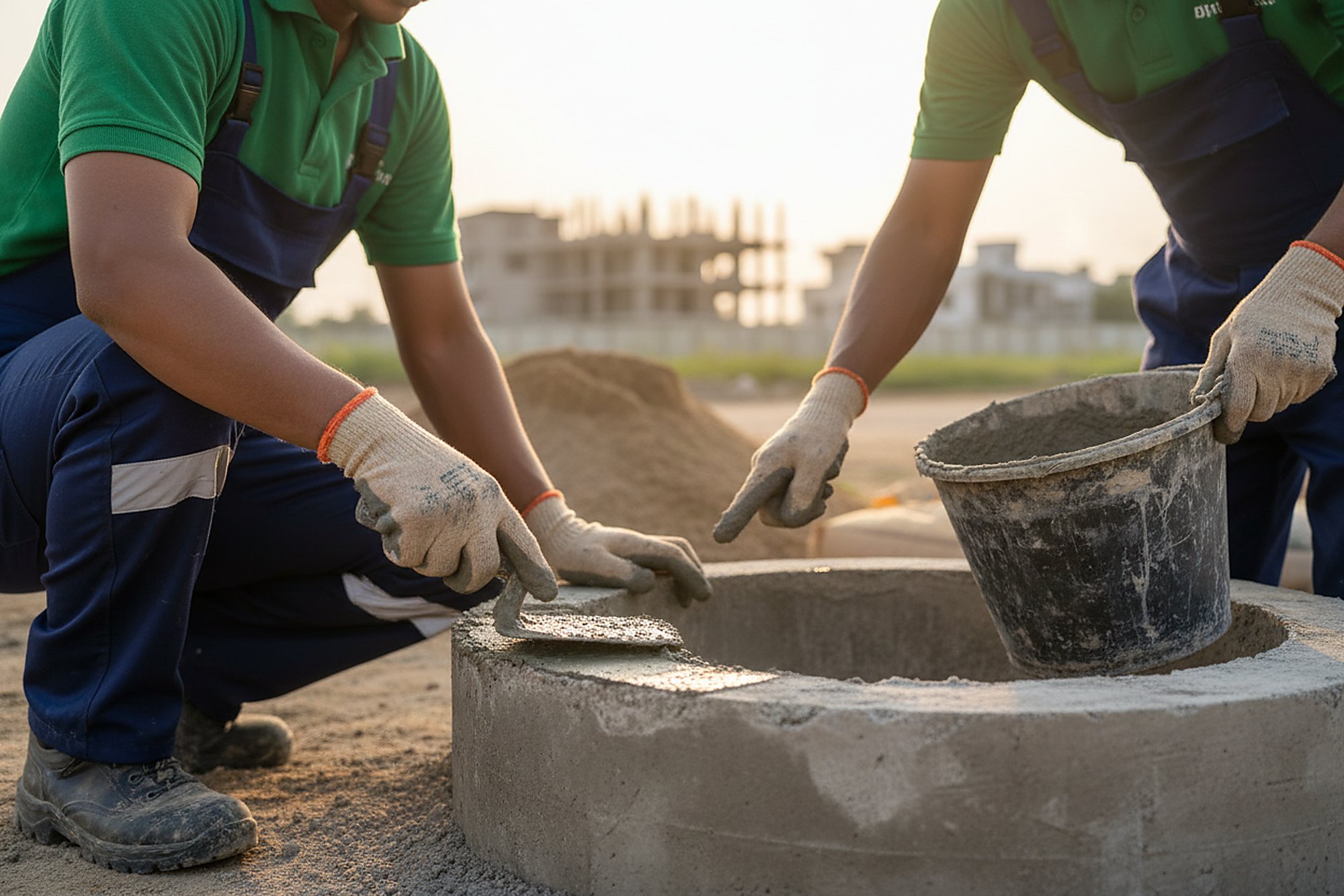 Septic Tank Repair being carried out in Hyderabad